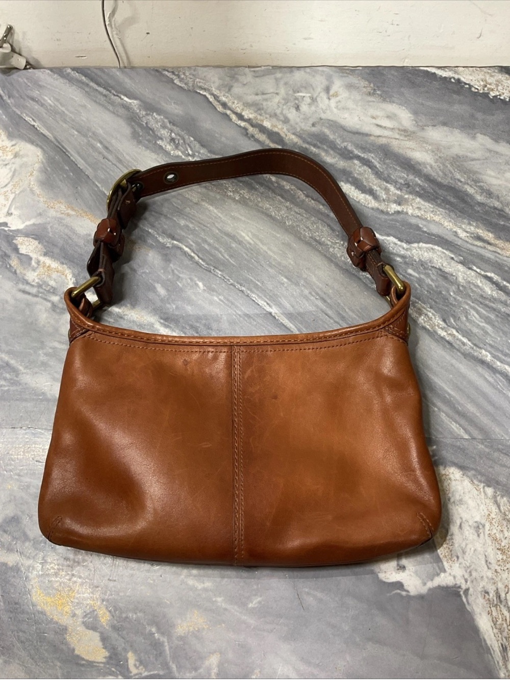 Coach Handbag Brown Leather 11415